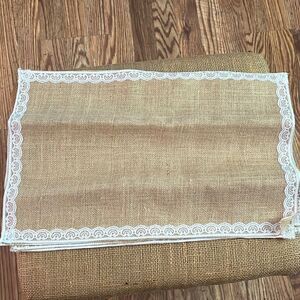 NWT Burlap placemats